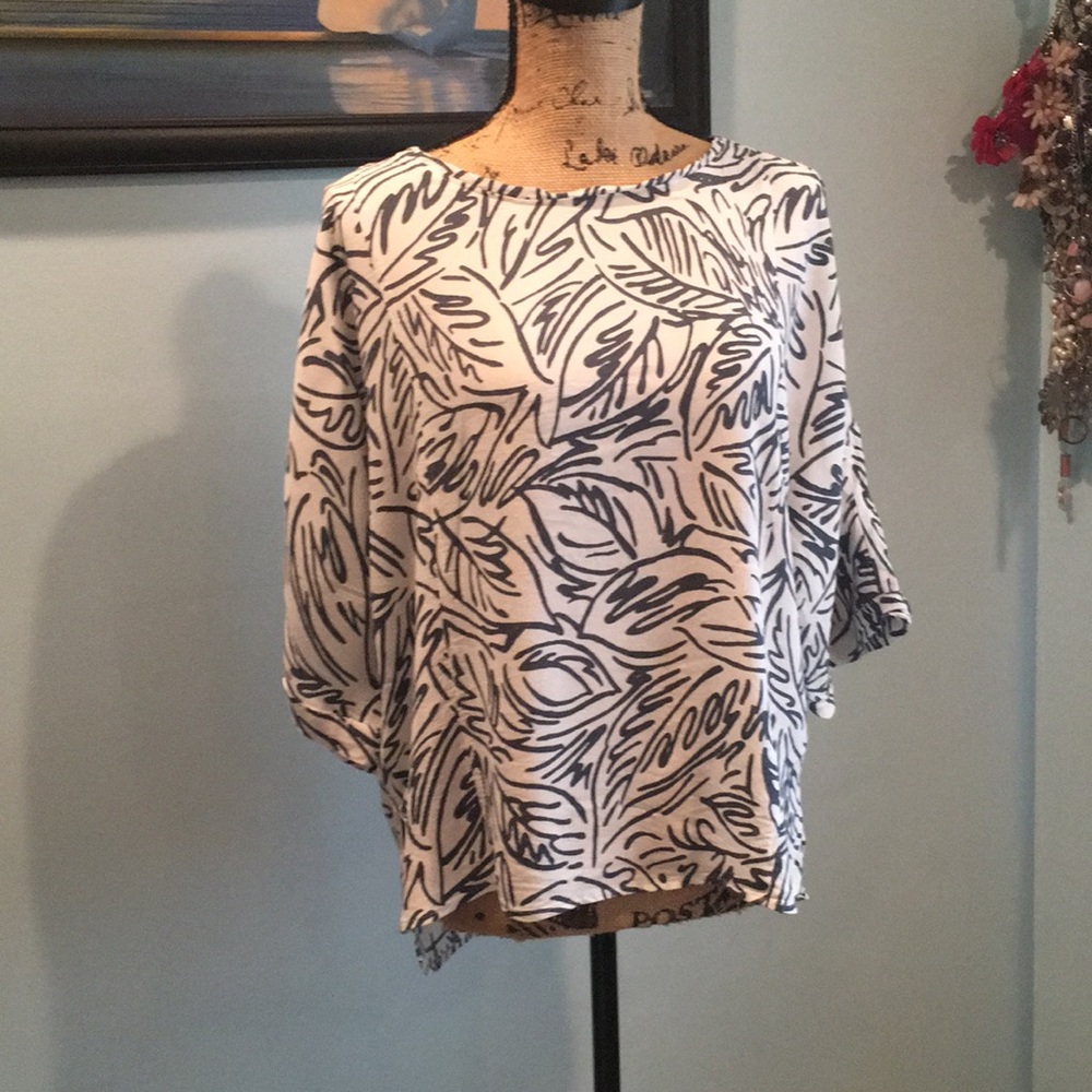 LOFT LEAF BLOUSE